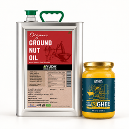 5 L Groundnut Oil + 500 ml Ghee at 50% Off