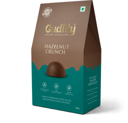 Hazelnut Crunch Jaggery Chocolate