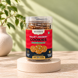 Millet Jaggery Moraiyonuts Cookies