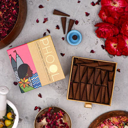 Natural Incense Cones - Indian Rose